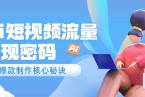 （14875期）Ai短视频流量密码，爆款制作核心秘诀，120万案例深度解析