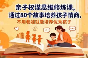 (16455期)亲子权谋思维修炼课,通过80个故事培养孩子情商,不用卷娃就能培养优秀孩子