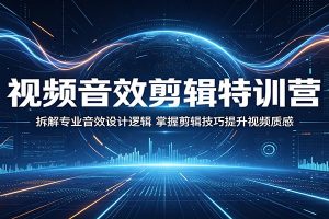 视频音效剪辑特训营:拆解专业音效设计逻辑,掌握剪辑技巧提升视频质感