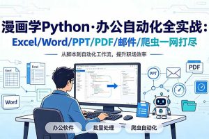 (19270期)漫画学Python·办公自动化全实战:Excel/Word/PPT/PDF/邮件/爬虫一网打尽