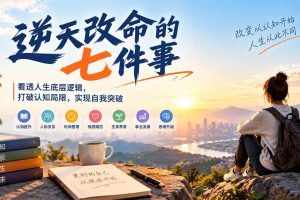 (21022期)付费文章:逆天改命的七件事,看透人生底层逻辑,打破认知局限,实现自我突破